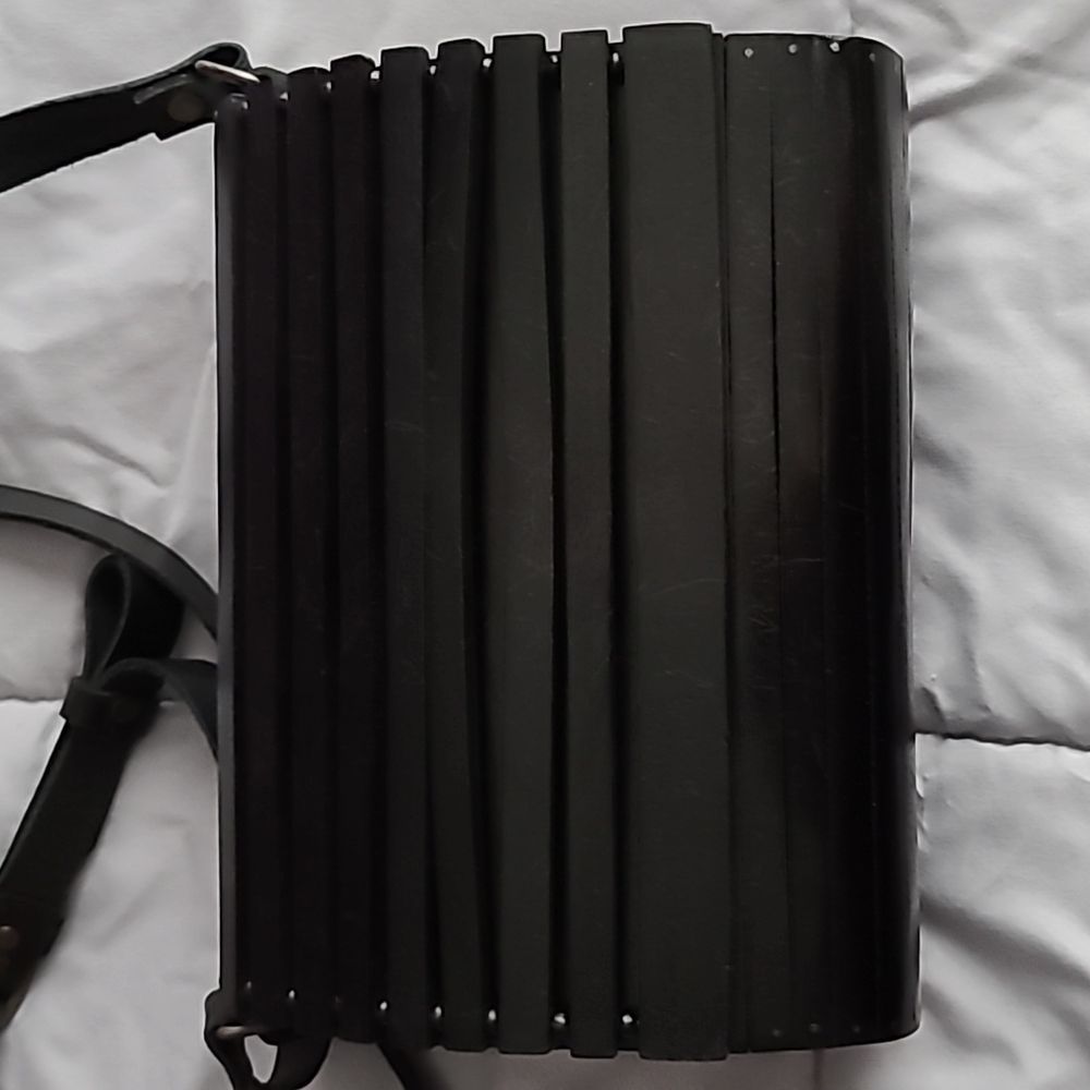 World Market Wooden Slat Purse - Picture 3 of 9